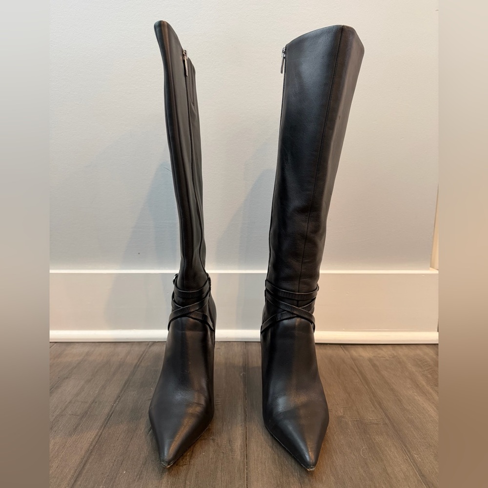 Vince Camuto Black Heeled Boots 8.5
